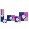 Buy cheap Geometric Pattern Magnetic Closure Jewelry Box Small Cardboard Ring Boxes For Girls from wholesalers