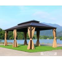 Buy cheap Courtyard Garden Camping Hard Top Pergola Canopy Gazebo Tent 365*600*292cm product