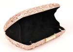 Bling Champagne Rhinestone Clutch Evening Bag , Hot Fixed Box Clutch Evening