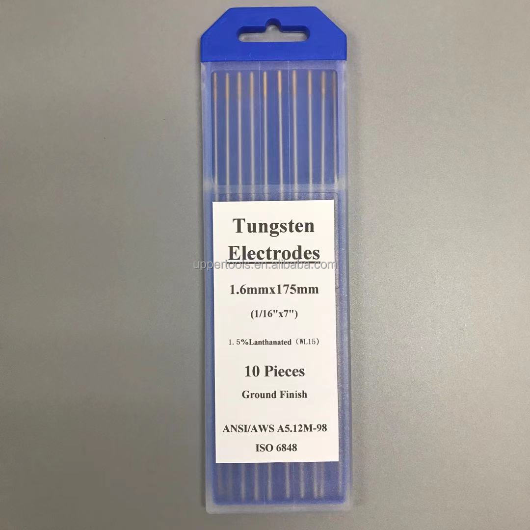 Tungsten Electrodes WL15 1.5% Lanthanated Golden Head 1.6mm for TIG Welding 40-240