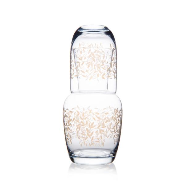 Buy cheap Engraved Gold Lead-Free Crystal Glass Pitcher 500ml Decoration Home from wholesalers