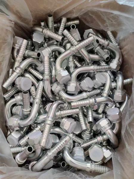 Buy cheap Different Raw Material 00400 Stainless Steel Hydraulic Hose Fittings Copper Brass Hydraulic Hose Ferrule Hose Endings from wholesalers