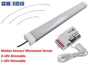 China 80w 150cm motion sensor,microwave sensor,daylight sensor led tri-proof light, 1-10v dimming,0-10v dimming tri-proof led on sale