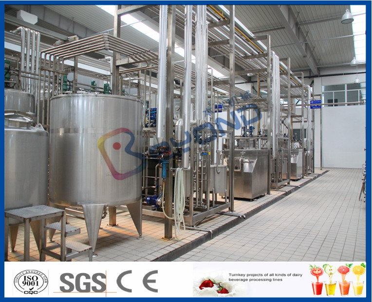 Turn Key Projects 20000LPD Pasteurized Milk Production Line for 200 - 1000ml Bag Pouch