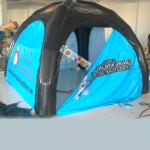 Water Proof Inflatable Spider Tent Black With 4 Legs Frame Tube