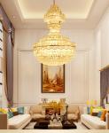 Traditional crystal pendant light large hotel chandelier handmade lamps (WH-NC