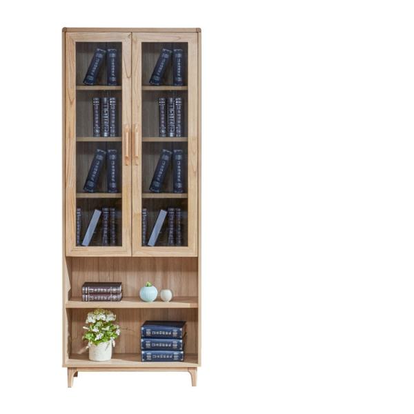 Buy cheap Modern Furniture Family Room Storage Cabinets Fitted Double Door Bookcase from wholesalers