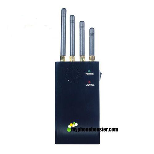 Buy cheap Black DC12V 4 Bands 2w GSM 3G Wifi GPS Portable Mobile Signal Jammer Blocker Isolator With Fan/DIP/Leather Case/Battery from wholesalers
