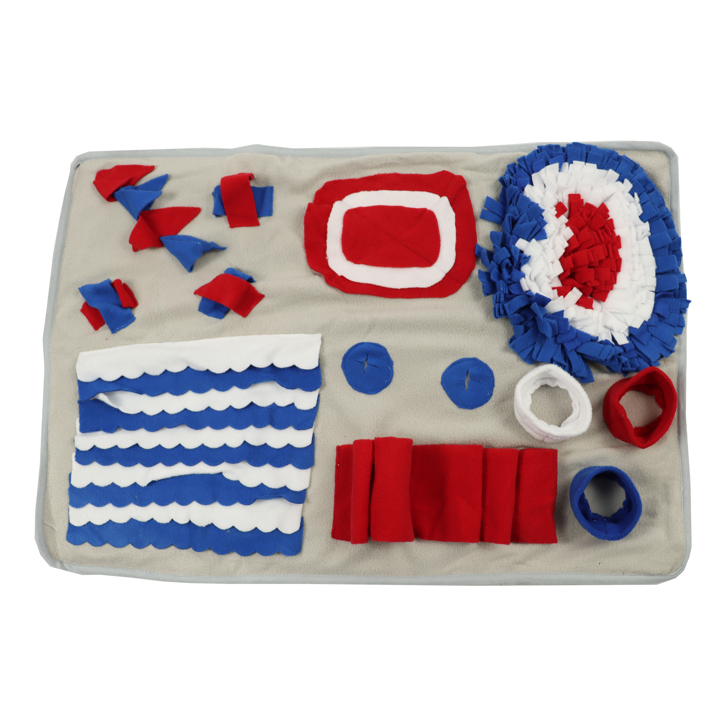 Diy Food Dog Feeding Mat Puzzle Treat Pet Sniffing Mat Enrichment Game 75cm