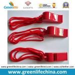 Blue Dark ABS Material Wholesale Whistle for Promotional Usage with Strap