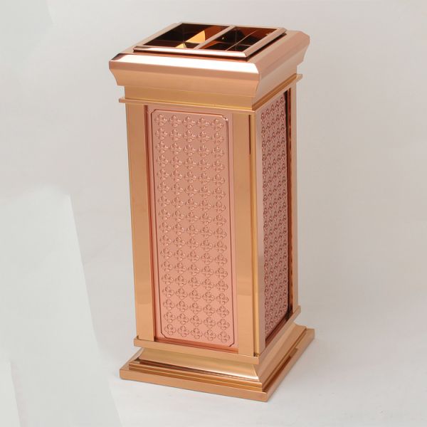 Customized Hotel Lobby Trash Cans Hotel Garbage Cans Foot Pedal