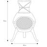 Buy cheap Metal Outdoor Patio Backyard Garden Camping Heavy Duty Steel Wood Burning Firepit Charcoal Fire Pit Fireplace Chimenea with Rain Cap from wholesalers