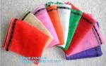 Custom different size raschel bag poly mesh bag for sunglass/golf ball/yoga ball