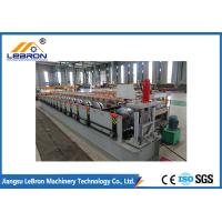 Buy cheap White And Blue Rain Gutter Roll Forming Machine 14-16 Rollers 4kW Main Motor product
