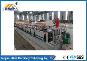 Wholesale White And Blue Rain Gutter Roll Forming Machine 14-16 Rollers 4kW Main Motor Power from china suppliers
