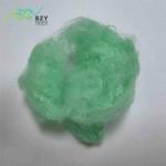 Recycled PET Polyester Staple Fibres Green 2.5D PSF For Yarns Production