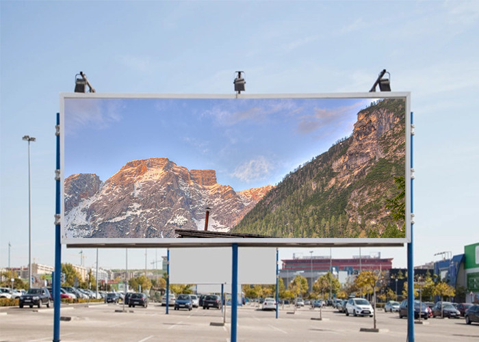 Anti UV Hd 10mm Pitch Outdoor LED Advertising Screen 6500cd/sqm