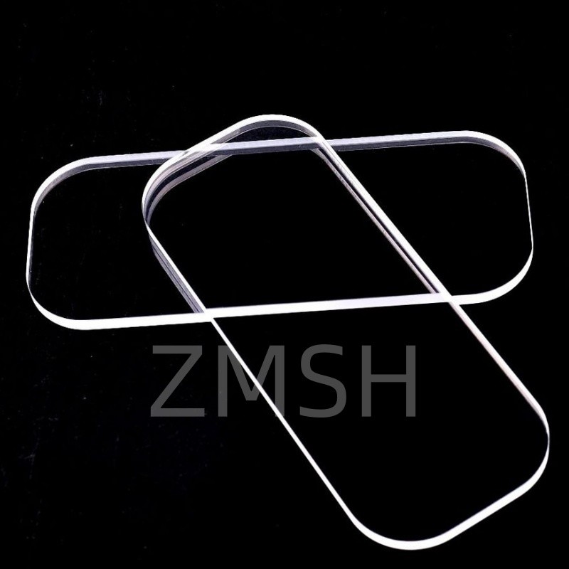 Custom Shaped Fused Quartz Plates with Through Holes Optical