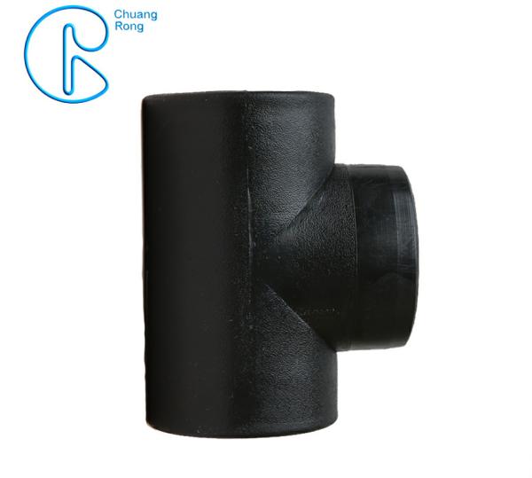 Buy cheap PE100 PN16 SDR11 Hdpe Equal Tee Socket Pipe Fitting 20-110mm For Sewage Treatment from wholesalers