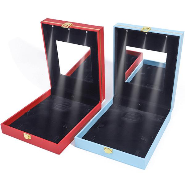 Buy cheap Customized LED Light Jewelry Box for Necklace Earrings Bracelet Set Display from wholesalers