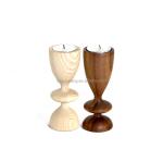 High quality Personalized Ash Wooden Candle Holder for Rustic Wedding Party
