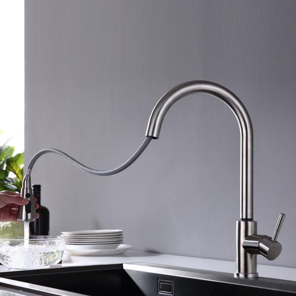 Flexible Hose 360 Degree Swivel Tap IPX5 Touch Control Kitchen Faucet With