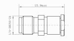Female Stainless Steel Precision Coaxial Connectors SMK K2.92mm