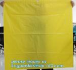 Biohazard Waste Disposal Bags Drawstring, Gallon Capacity, Medical Garbage Bags,