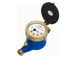 R160 Brass Housing Multi Jet Water Meter , Residential External Magnetic Water