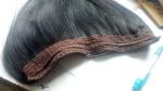 Brazilian Human Hair Flip In Hair Extension Hola Hair Extension Straight Natural