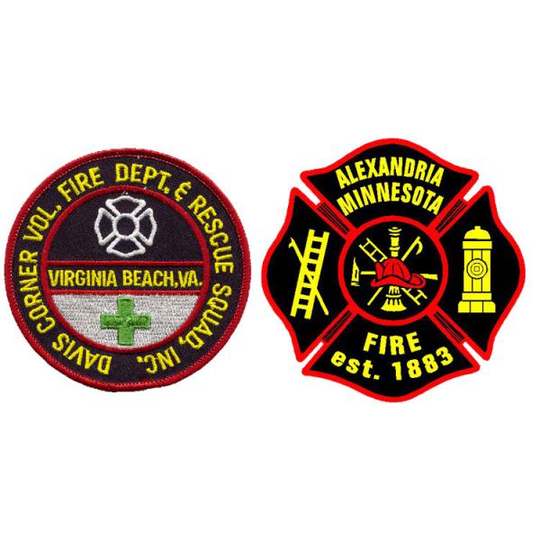 Buy cheap Eco Freindly Merrow Border 3D Fire Department Patches For Clothing from wholesalers