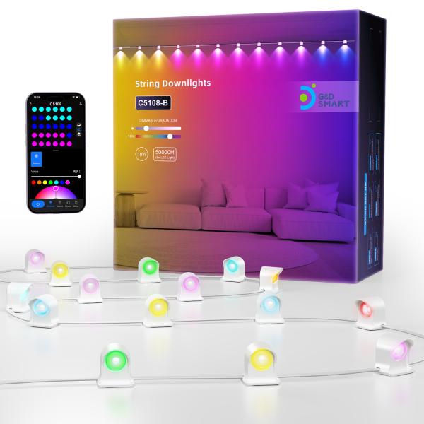 Buy cheap Addressable RGB IP68 Waterproof LED Eave Lights For Christmas Decoration from wholesalers