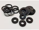 FKM FPM NBR EPDM HNBR Flat Shape O Rings Hardness 90 Black Color Flat Shape