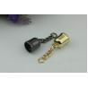 Buy cheap Durable 14mm width handbag metal cord end stopper gold metal caps for tassel from wholesalers