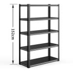 Industrial Steel Warehouse Boltless Metal Rack Shelving 5 Layer Garage Storage
