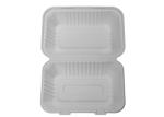 Waterproof 38g 9"×6"×3" Biodegradable Clamshell Food Containers