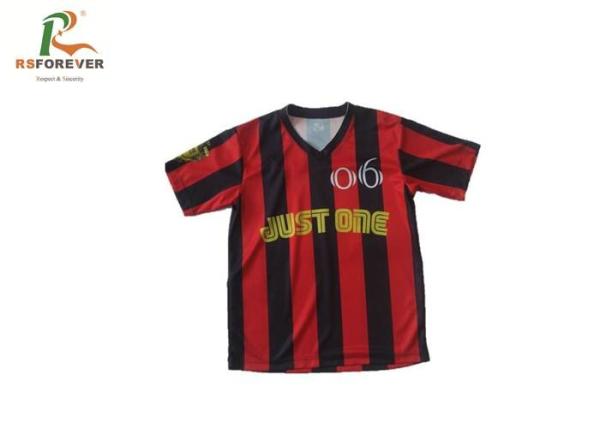 Buy cheap Slim Fit V Neck Custom Printed T Shirts Gym Sport Polyester Short Sleeve from wholesalers