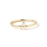 Buy cheap Personalized Initial 14K Gold Mini Letter Stacked 925 Sterling Silver Rings for Women from wholesalers