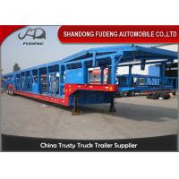 Buy cheap Open Type Tri - Axle Car Carrier Trailer Steel Material Mechanical Suspension product
