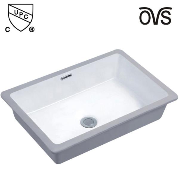Buy cheap Non - Porous Naturally Hygienic Ceramic Trough Sink Undermount Wash Basin from wholesalers