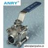 Buy cheap 3PCS BSP SS304 SS316 CF8M Body PTFE Seat Thread Ball Valve from wholesalers