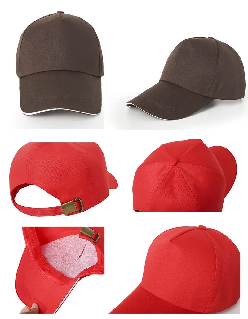 100% Cotton 60CM Men Dad Hat Casual Rubber Patch Logo