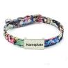 Buy cheap Laser ID Tag Pet Collar Anti Loss Bell Neck Rope Lettering Wind Cloth Art Belt from wholesalers