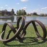 Buy cheap Custom Modern Rusty Abstract Sculpture Contemporary Garden Art Metal Craft in Corten Steel from wholesalers