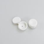 PP Plastic 32mm White Flip Top Cap for Cosmetic Packaging Screw Cap Plastic Lids