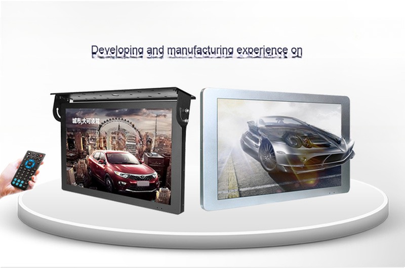Shockproof 15 Inch Bus LCD Advertising Monitor Support HDMI VGA AV Inputs