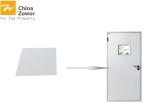 BS Certified White Color 90 Minute Insulated Fire Door With Vision Panel