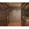 Buy cheap Steel Elegance Modern Gray Walk-In Closet With Gold Accents from wholesalers