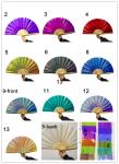 Plastic Iridescent Folding Fan 13 Inch 33cm Length Large Decorative Hand Fans