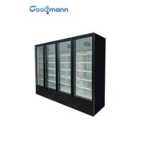 Buy cheap 1700L Glass Door Display Freezer , LED Glass Front Drink Fridge 2m Height product